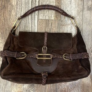 Jimmy Choo Suede Shoulder Bag